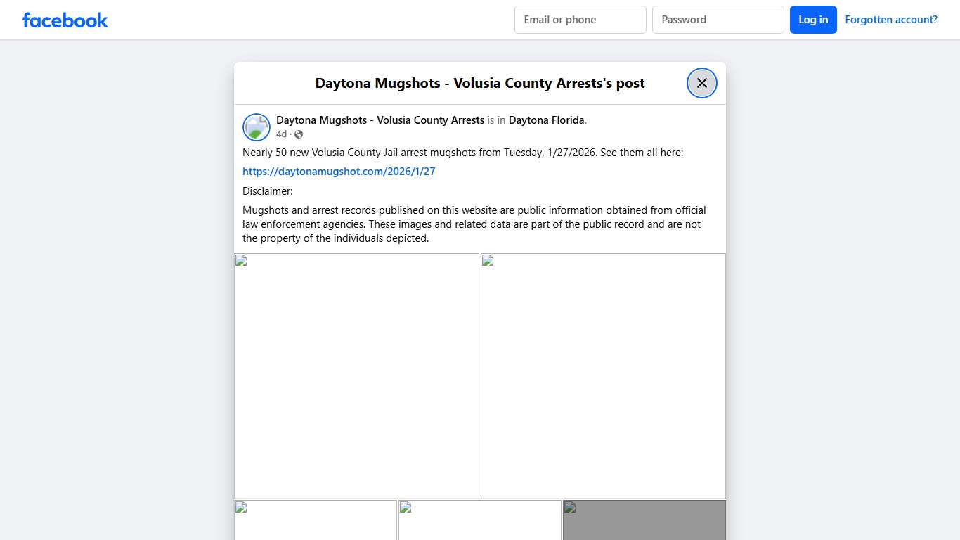 Nearly 50 new... - Daytona Mugshots - Volusia County Arrests Facebook